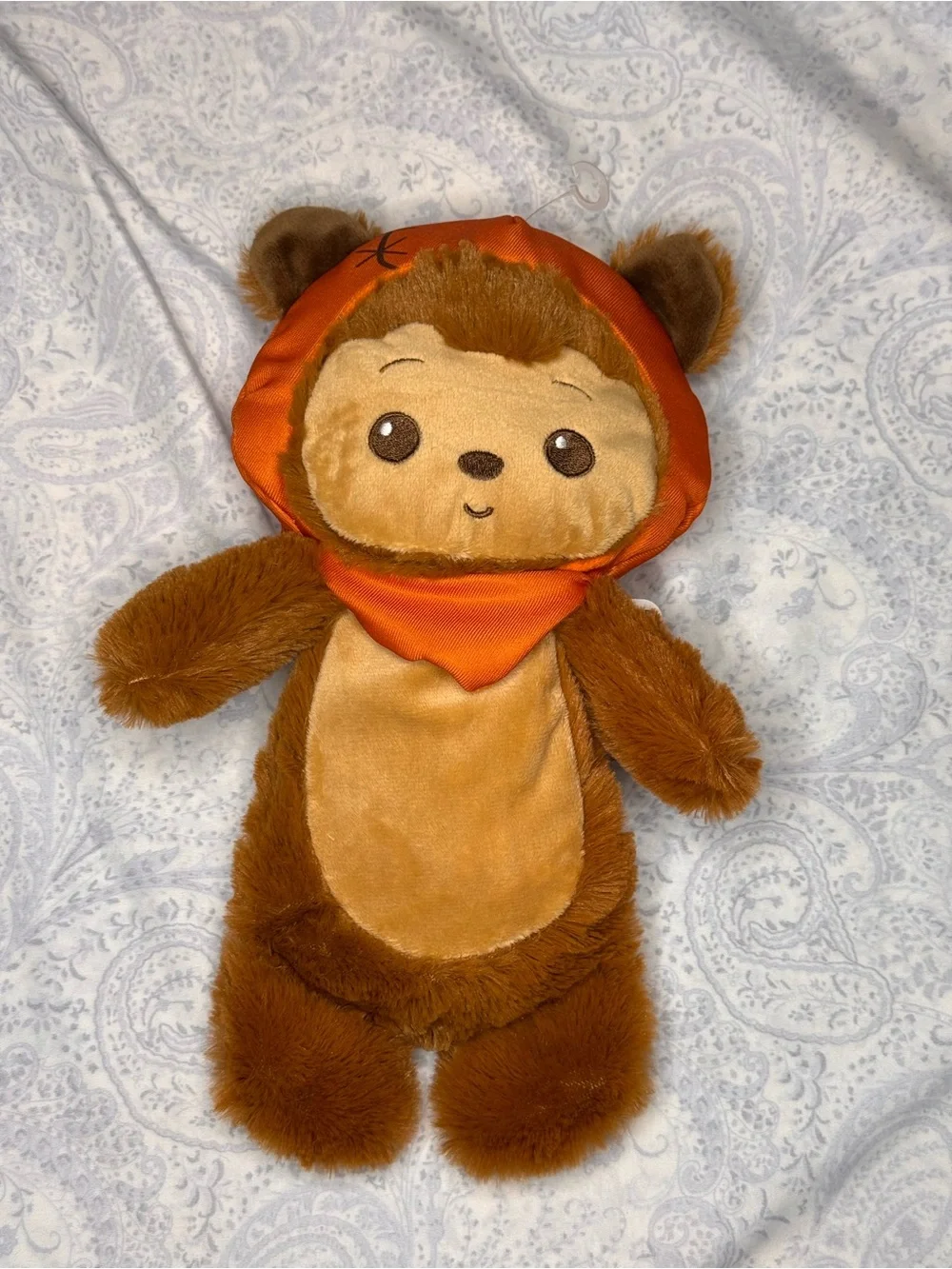 Star Wars Soft Plush Ewok Infant Toy - Brown and Orange